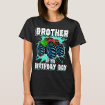 T-shirt Brother of the Birthday Boy Monster Truck Birthday<br><div class="desc">Frère de l'anniversaire Boy Monster Camion fête d'anniversaire</div>