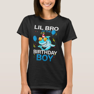 T-shirt Brother of the Birthday Boy Shark Ocean Thème Matc