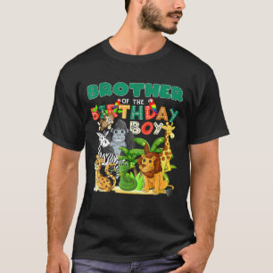 T-shirt Brother Of The Birthday Boy Zoo Anniversaire Safar
