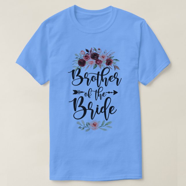 T-shirt Brother Of The Bride Wedding Shower Celebration Li (Design devant)