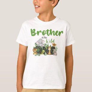 T-shirt Brother of the Wild One Jungle Safari Zoo Animaux