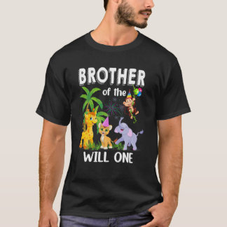 T-shirt Brother Of The Wild One Zoo Anniversaire Safari Ju