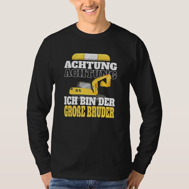 T-shirt Brother pour enfants Constructeur de Digger Big Bo (Devant)