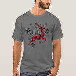 T-shirt Brother Reindeer Xmas Red Plaid Family Matching Ch<br><div class="desc">Brother Reindeer Xmas Red Plaid Family Matching Ch</div>