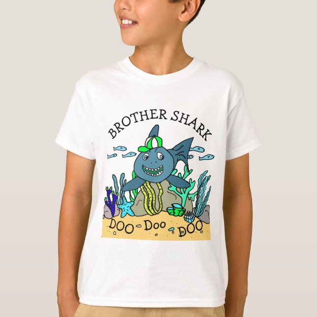 T-shirt Brother Shark Doo Doo Boy (Devant)