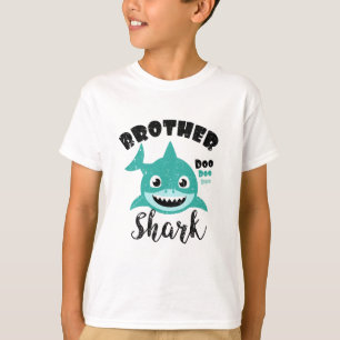 T-shirt Brother Shark Gift Cute Baby Shark Design Matching