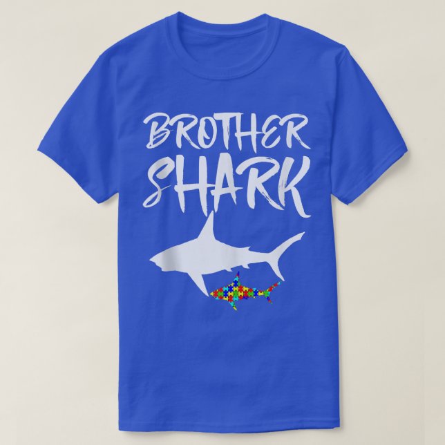 T-shirt Brother Shark Tee - shirts Drôle Femmes Sharks Tee (Design devant)