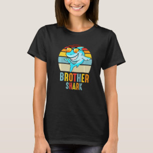 T-shirt Brother Shark Vintage Retro Pajamas Shark Père'
