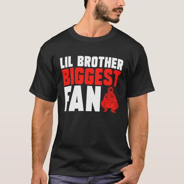 T-shirt Brother Sister  Baseball Softball Catcher (Devant)