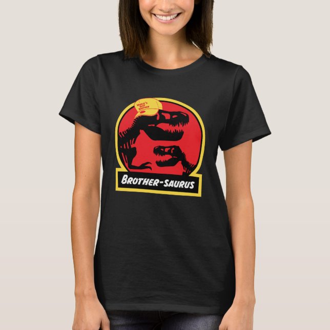 T-shirt Brothersaurus Dinosaur  for Brother Jurassic rex (Devant)