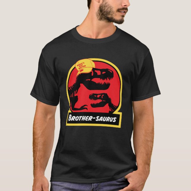 T-shirt Brothersaurus Dinosaur  for Brother Jurassic rex (Devant)