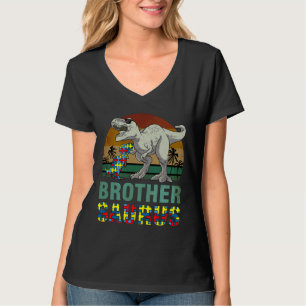 T-shirt Brothersaurus Dinosaur Rex Frère Saurus Autisme A