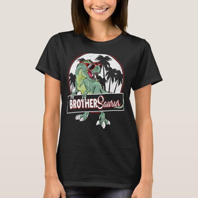 T-shirt Brothersaurus Rex Dinosaur Frère Saurus Famille (Devant)