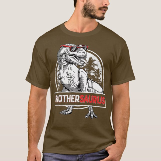 T-shirt Brothersaurus T rex Brother Saurus Boys (Devant)