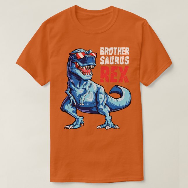 T-shirt Brothersaurus T rex Brother Saurus Dinosaur Garçon (Design devant)