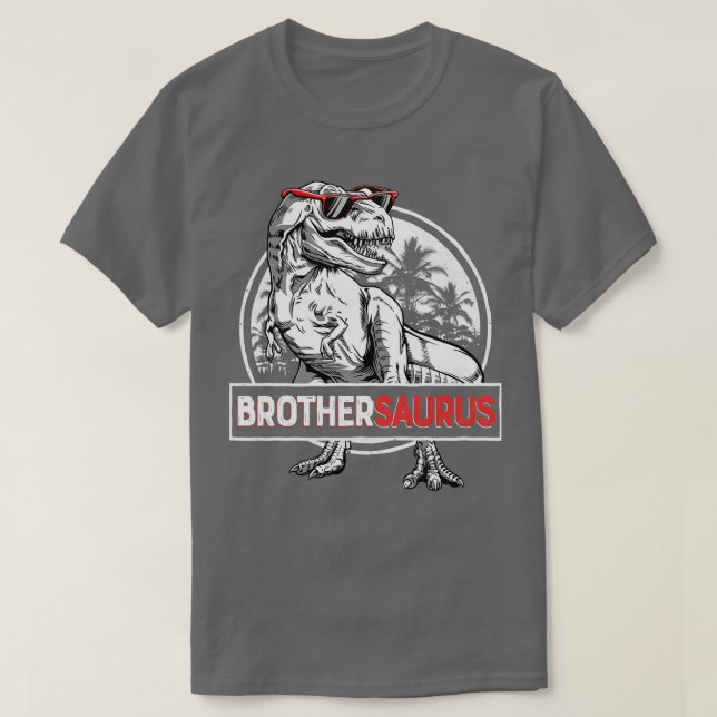 T-shirt Brothersaurus T rex Brother Saurus Dinosaur Garçon (Design devant)