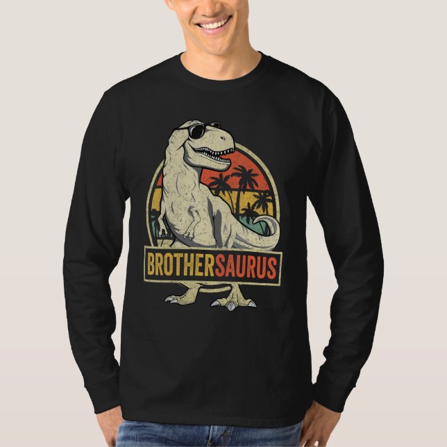 T-shirt Brothersaurus T rex Dinosaur Brother Famille Sauru (Devant)