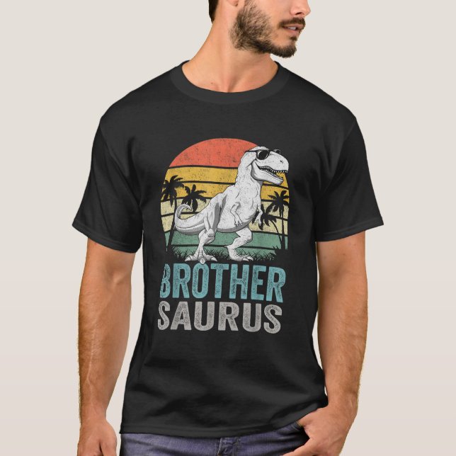 T-shirt Brothersaurus T Rex Dinosaur Brother Saurus Family (Devant)