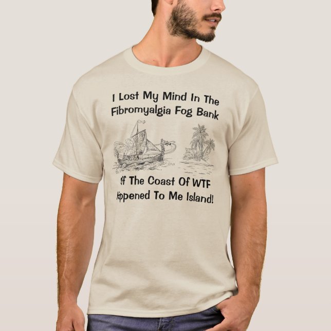 T-shirt Brouillard de Fibromyalia - brouillard fibro (Devant)