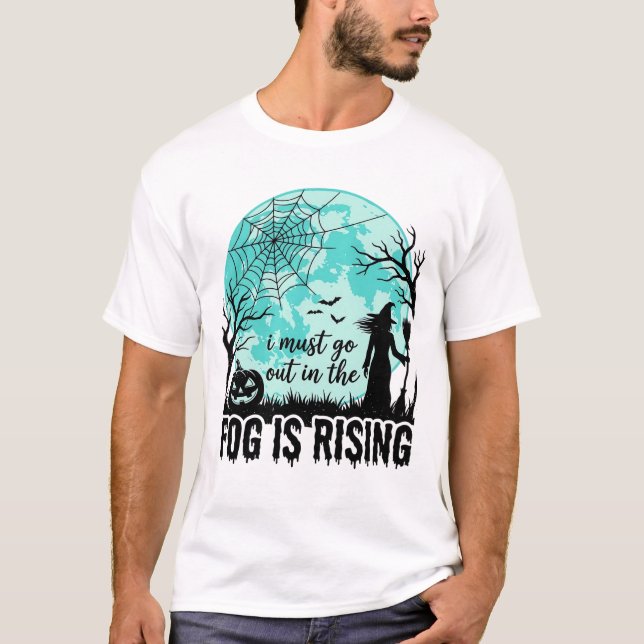 T-shirt Brouillard d'Halloween est une sorcière de citroui (Devant)