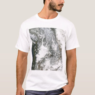 T-shirt Brouillard et neige dans le nord-ouest Pacifique