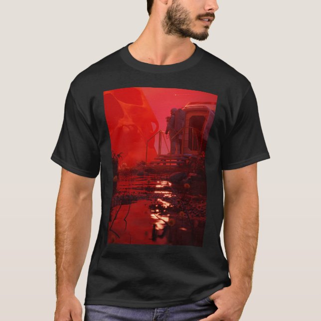 T-shirt Brouillard rouge (Devant)
