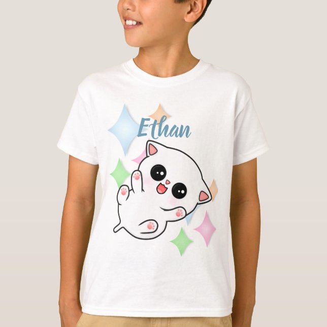 T-shirt Brouille du ventre Heure Kitten (Devant)
