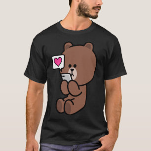 T-shirt Brown Bear Cony Lapin Lapin Envoie Tout Mon Amour