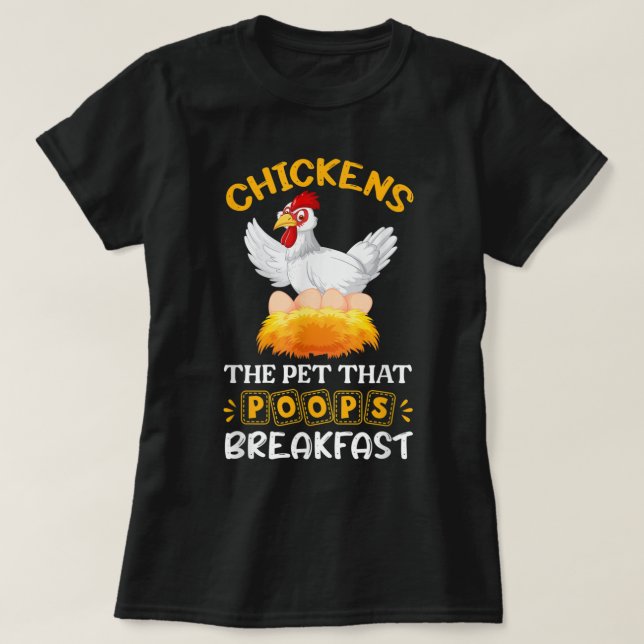 T-shirt Brown Chicken Brown Cow Drôle  (Design devant)