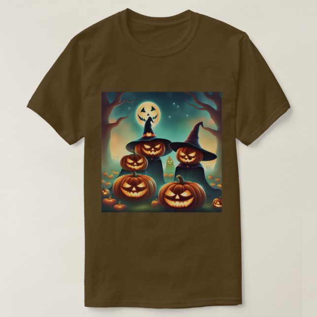 T-shirt Brown Citrouille Dreamy (Design devant)