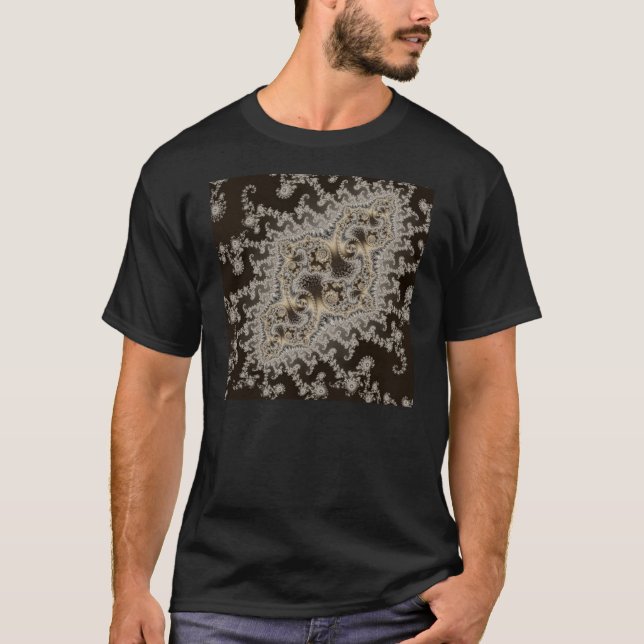 T-shirt Brown de méduses de sépia (Devant)