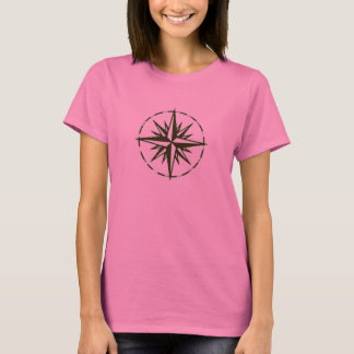 T-shirt Brown de rose de boussole