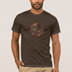 T-shirt Brown éléments métalliques Steampunk