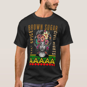 T-shirt Brown épice de sucre et droits civils mignon poing