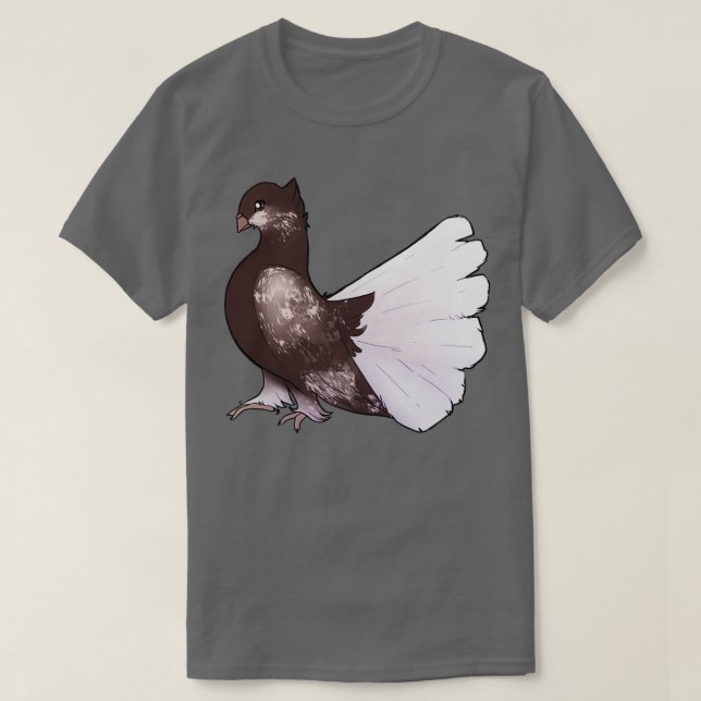 T-shirt Brown Fantail (Design devant)