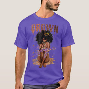 T-shirt Brown femmes sucre fières femmes noires Histoire n