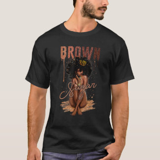 T-shirt Brown femmes sucre fières femmes noires Histoire n