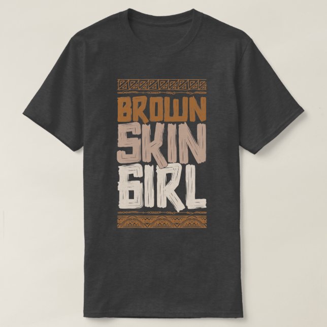 T-shirt Brown fille de peau (Design devant)