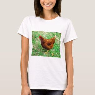 T-shirt Brown Hen