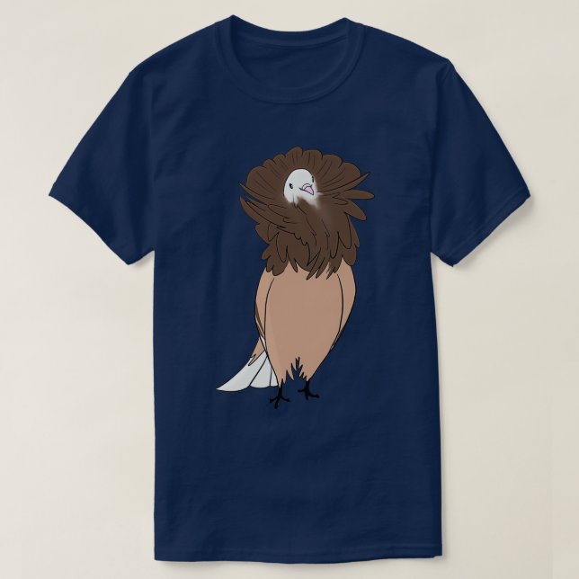 T-shirt Brown Jacobin Pigeon (Design devant)