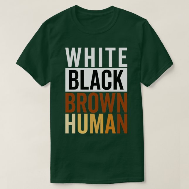 T-shirt Brown noir blanc (Design devant)
