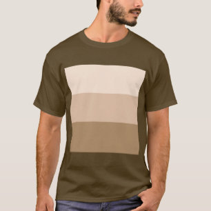 T-shirt Brown Ombre strié
