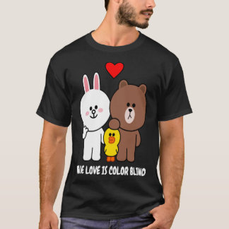 T-shirt Brown Ours Cony Lapin Lapin Véritable Amour Est Co