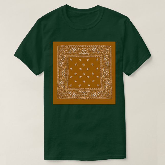 T-shirt Brown RUSTIQUE ET BLANC ANNA (Design devant)