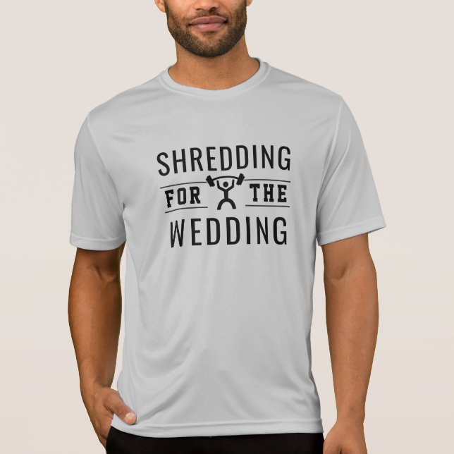 T-shirt Broyage pour le Mariage Fit Groom Mens (Devant)