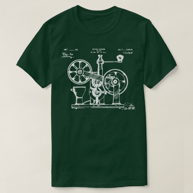 T-shirt Broyeur à café vintage (Design devant)