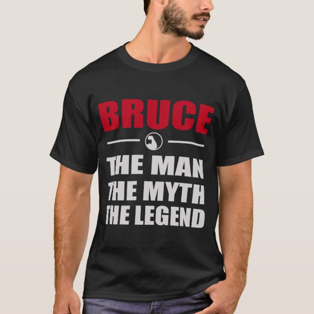 T-SHIRT BRUCE L'HOMME LE MYTHE LA LÉGENDE (Devant)