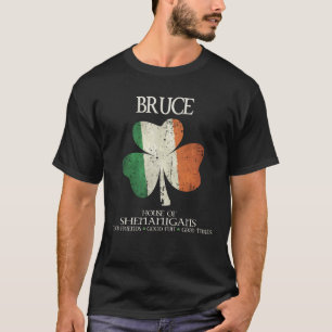 T-shirt Bruce nom de famille Irlande Maison irlandaise she