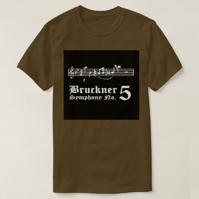 T-shirt Bruckner Symphony No (Design devant)