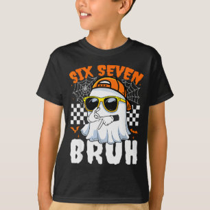T-shirt Bruh 67 Halloween Drôle Six Sept Mème Brainrot Fan